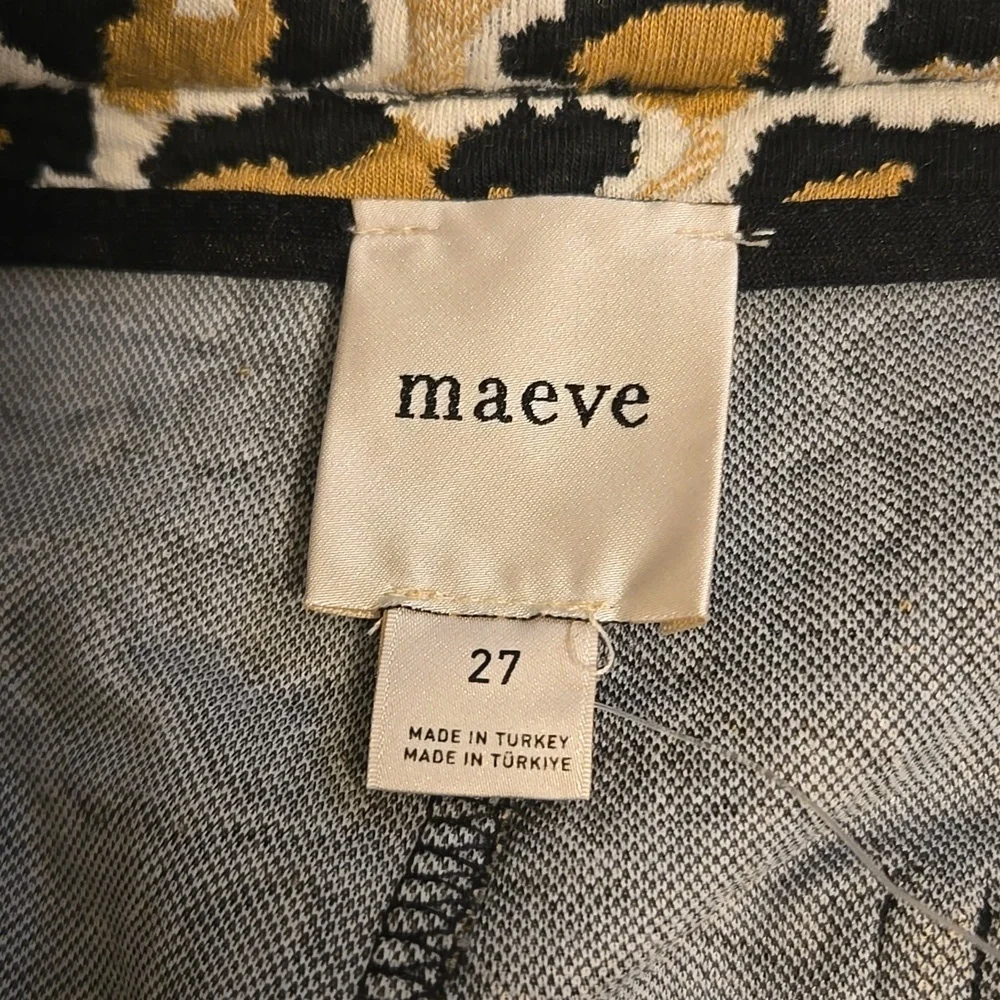 Maeve Black and Gold Patterned Boot Cut Pants - Picture 8 of 11